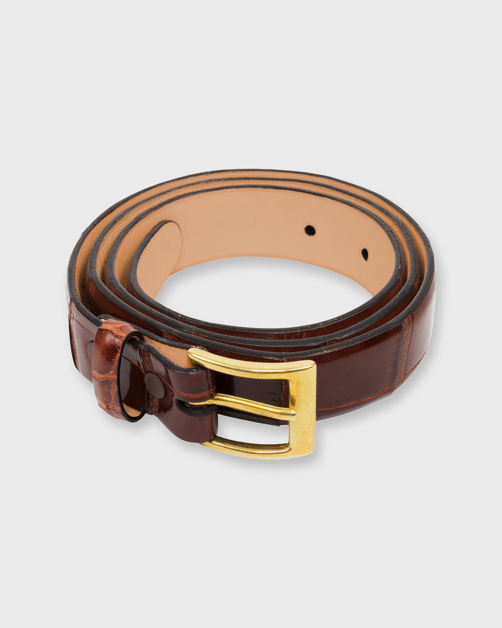 1 Belt In Bourbon Alligator