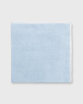 Hand Rolled Pocket Square In Cotolino White Edge