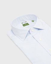 Slim Fit Spread Collar Dress Shirt In Pencil Stripe Poplin