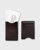 Card Case In Dark Brown Leather