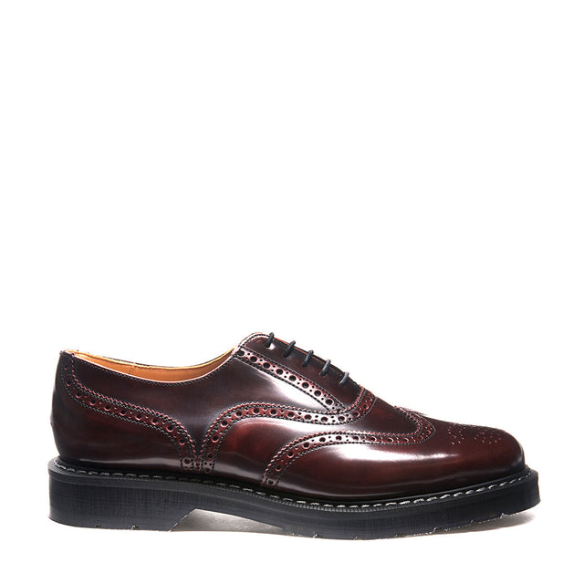 Burgundy Rub-Off English Brogue Shoe