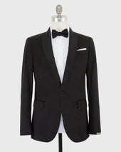 Virgil No 3 Shawl Collar Tuxedo In Wool With Silk Grosgrain Trim