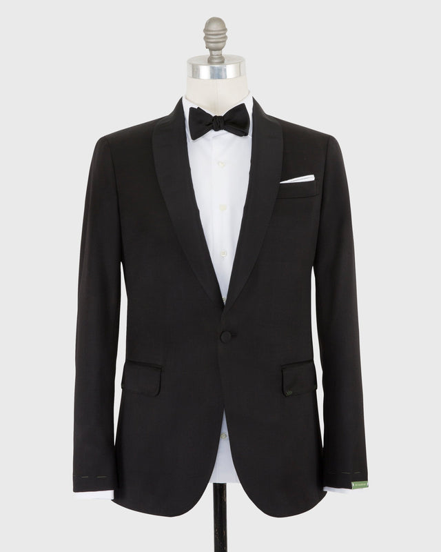 Virgil No 3 Shawl Collar Tuxedo In Wool With Silk Grosgrain Trim