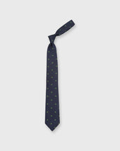 Silk Woven Club Tie In Green 45 Turntable Adapter