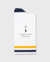 Kennedy Luxe Athletic Socks In Navy Gold