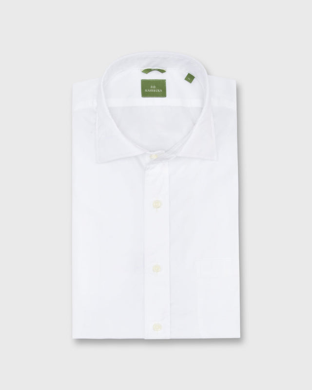 Slim Fit Spread Collar Sport Shirt In Poplin