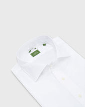 Slim Fit Spread Collar Sport Shirt In Poplin