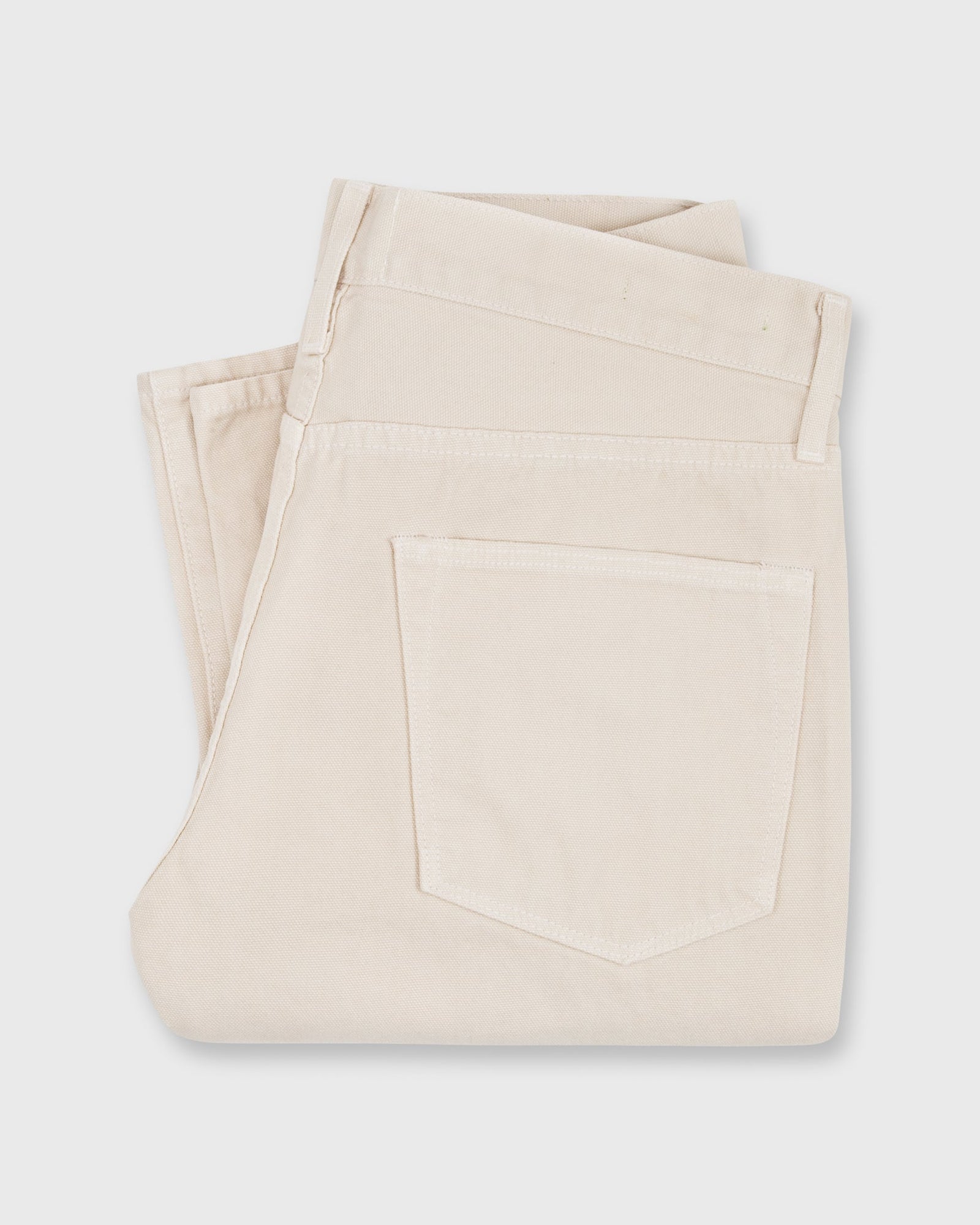 Slim Straight 5 Pocket Pant In Garment Dyed Canvas