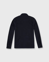 Military Jacket In Navy Flannel