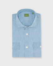Band Hem Work Shirt In Extra Light Washed