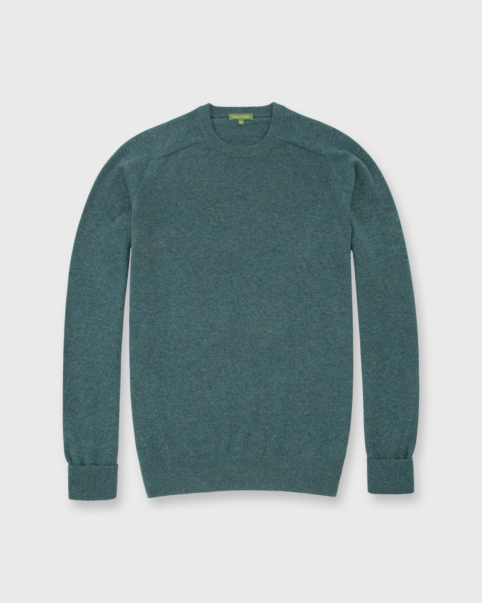 Classic Crewneck Sweater in Heather Pine Cashmere