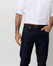 Slim Straight Jean In Non Selvedge Rinse Denim