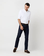 Slim Straight Jean In Non Selvedge Rinse Denim