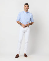 Slim Straight Jean In Garment Dyed Denim