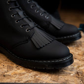 Black Greasy 6 Eye Astronaut Boot & Boot Kiltie