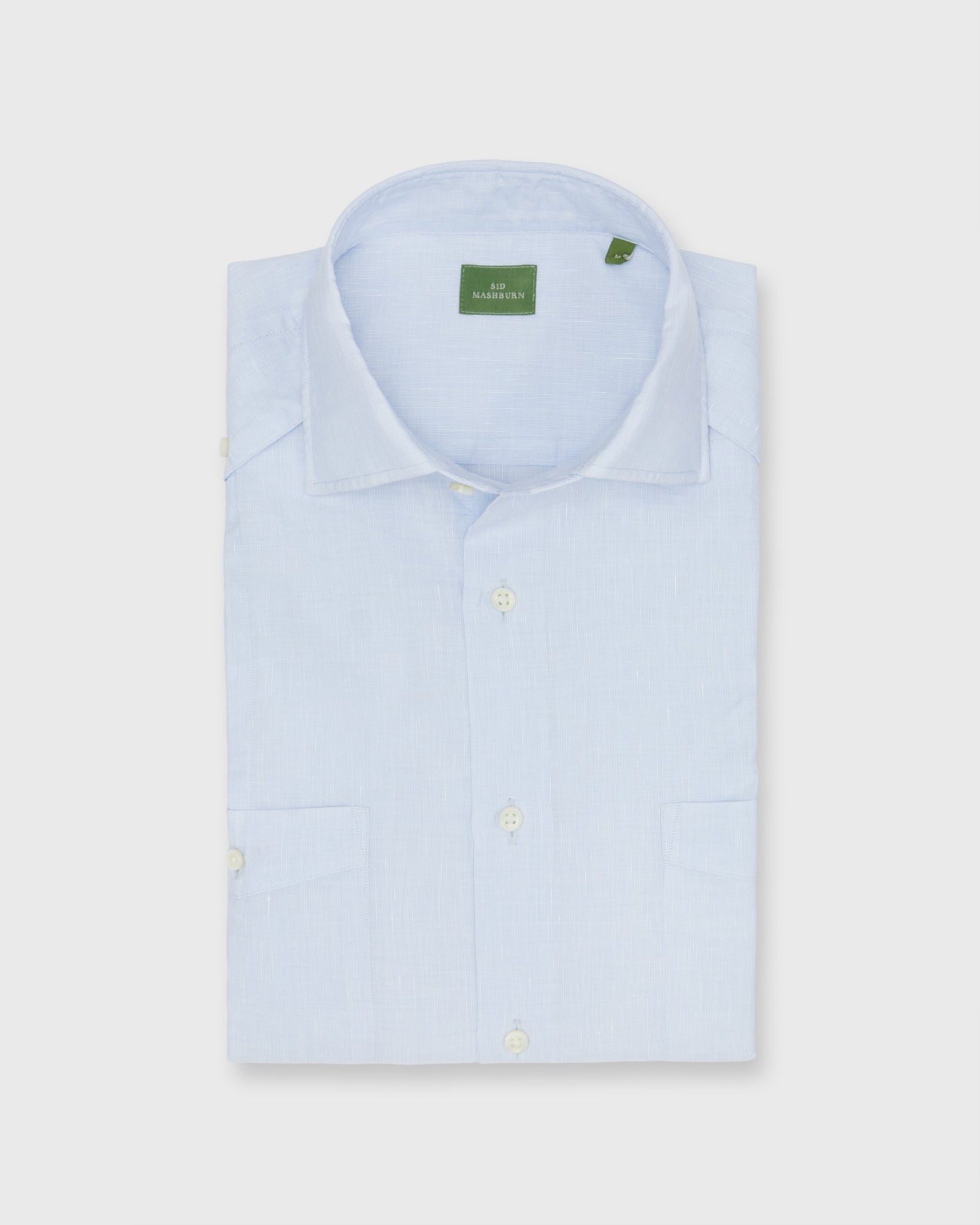 Guayabera Shirt With Hem Pockets In Cotolino