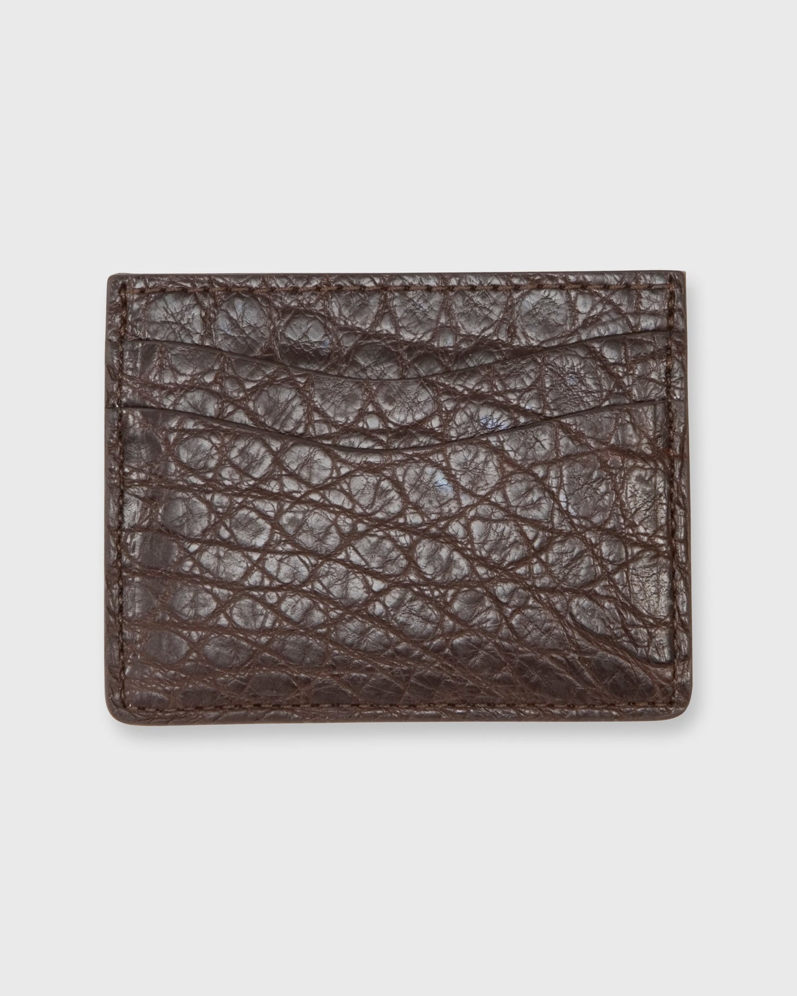 Card Holder In Matte Alligator