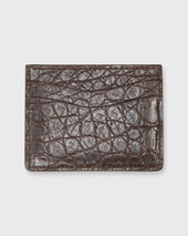 Card Holder In Matte Alligator