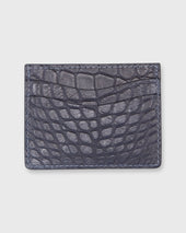 Card Holder In Green Matte Alligator