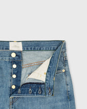 Slim Straight Jean In Non Selvedge Light Wash