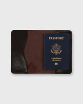 Passport Holder In Dark Brown Cordovan