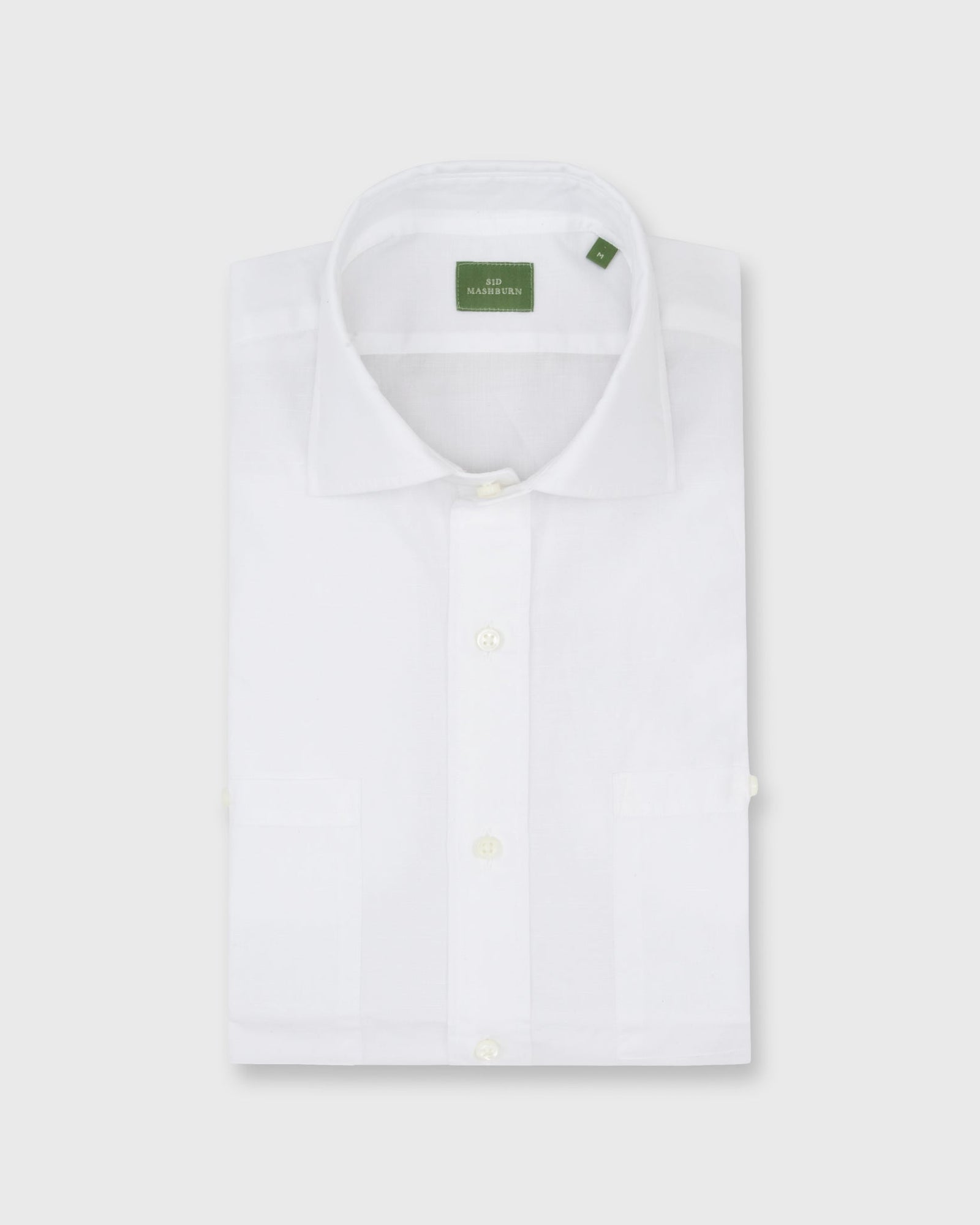 Long-Sleeved Marquez Shirt in White Cotolino