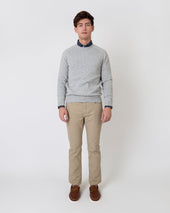 Slim Straight 5 Pocket Pant In Garment Dyed Canvas