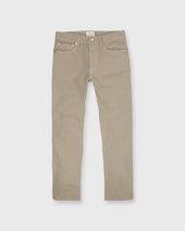Slim Straight 5 Pocket Pant In Garment Dyed Canvas