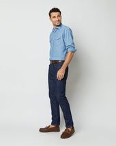 Western Work Shirt In Extra Light Washed Chambray