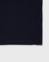 Long Sleeved Rally Polo Sweater In Cotton