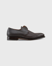 Two Tie Gibson In Dark Brown Sharkskin