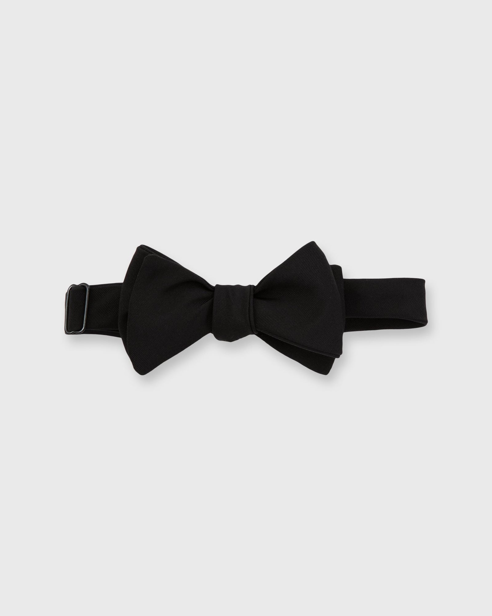Formal Bow Tie in Black Silk Faille