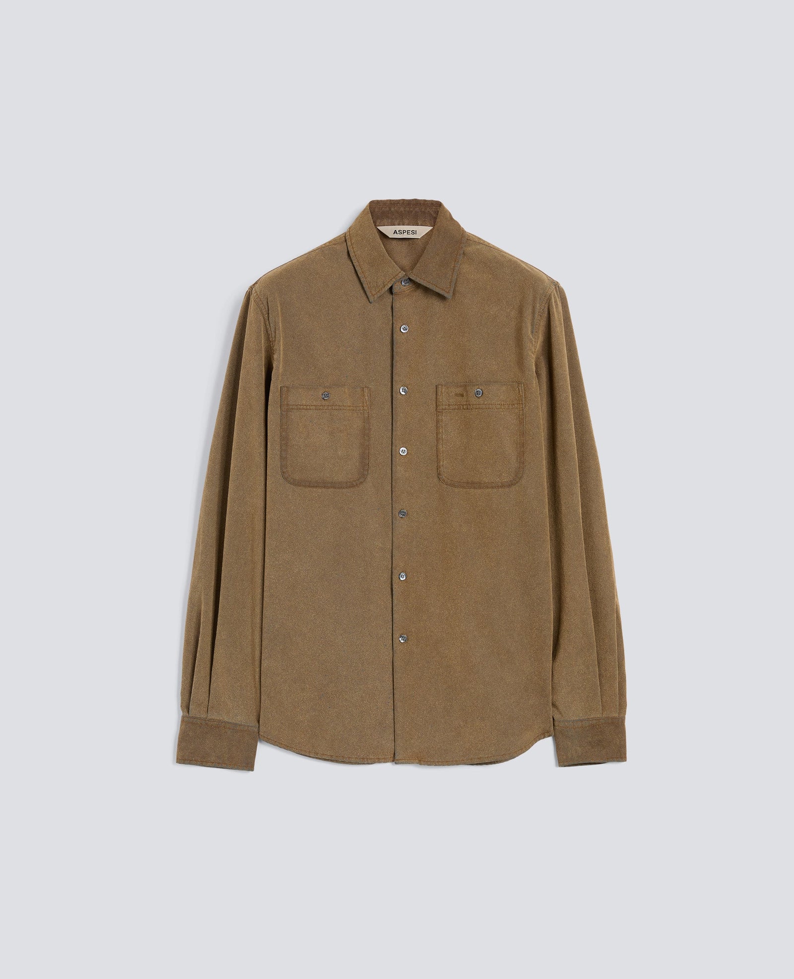 Camicia Da Lavoro In Floccato Con Pelle Riciclata Coloniale