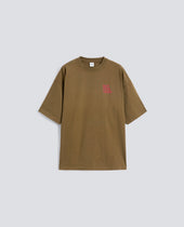 T-SHIRT "NOT THIS YEAR" IN JERSEY DI COTONE - MILITAR+SCRITTA ROSS