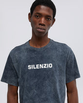 T Shirt Silenzio In Jersey Di Cotone Shady Effect Shady