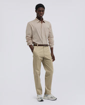 Camicia In Jersey Di Cotone Sabbia