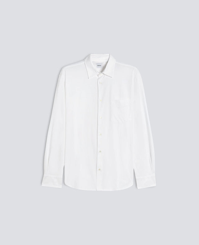 CAMICIA IN JERSEY DI COTONE - BIANCO