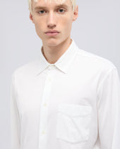 Camicia In Jersey Di Cotone Bianco