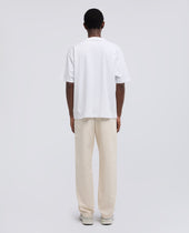 T Shirt In Jersey Di Cotone Con Stampa Wrong Bianco