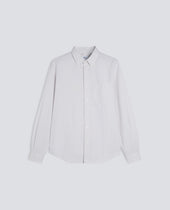 CAMICIA IN COTONE OXFORD CON COLLO BUTTON DOWN - GRIGIO