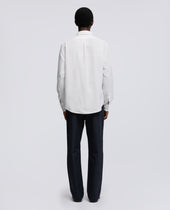 Camicia In Cotone Oxford Con Collo Button Down Grigio