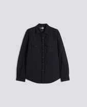 CAMICIA MOD. 13 IN LANA-POLIESTERE - BLU/BLACK
