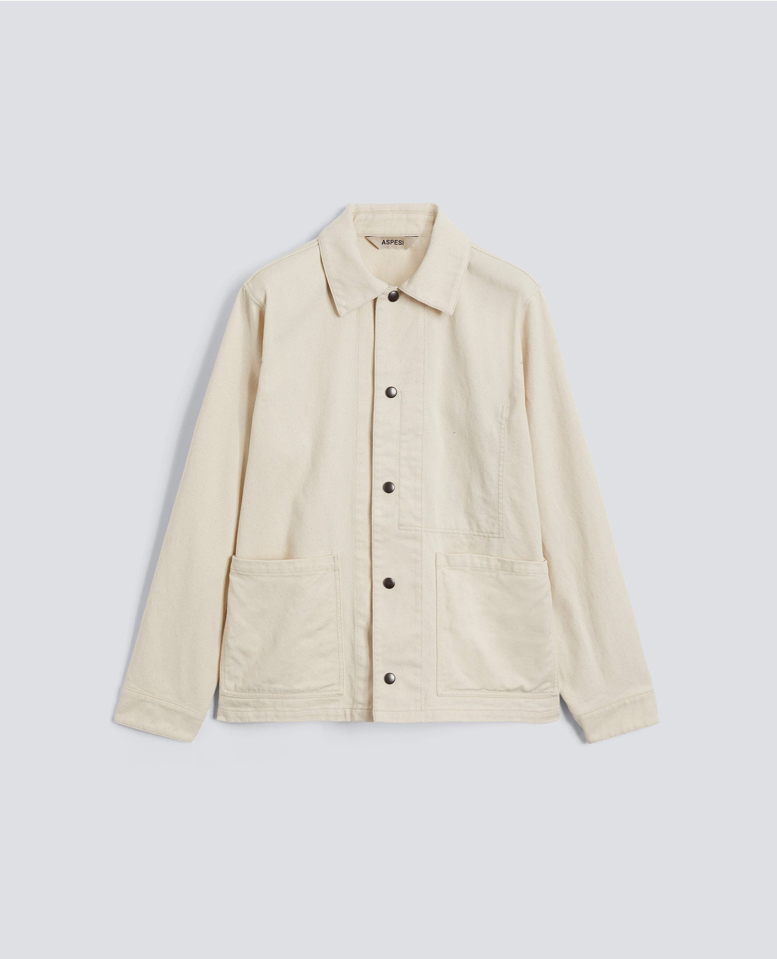 Camicia A Giacca In Bull Di Cotone Naturale Naturale