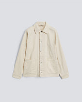 CAMICIA A GIACCA IN BULL DI COTONE NATURALE - NATURALE