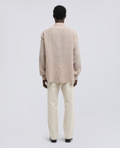 Camicia Comma In Lino Delave Beige