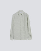 CAMICIA COMMA IN LINO DELAVE - SALVIA