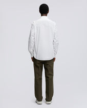 Camicia In Popeline Di Cotone Leggero Bianco