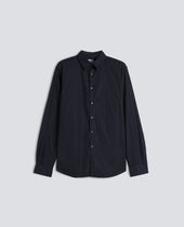 CAMICIA IN POPELINE DI COTONE LEGGERO - NAVY