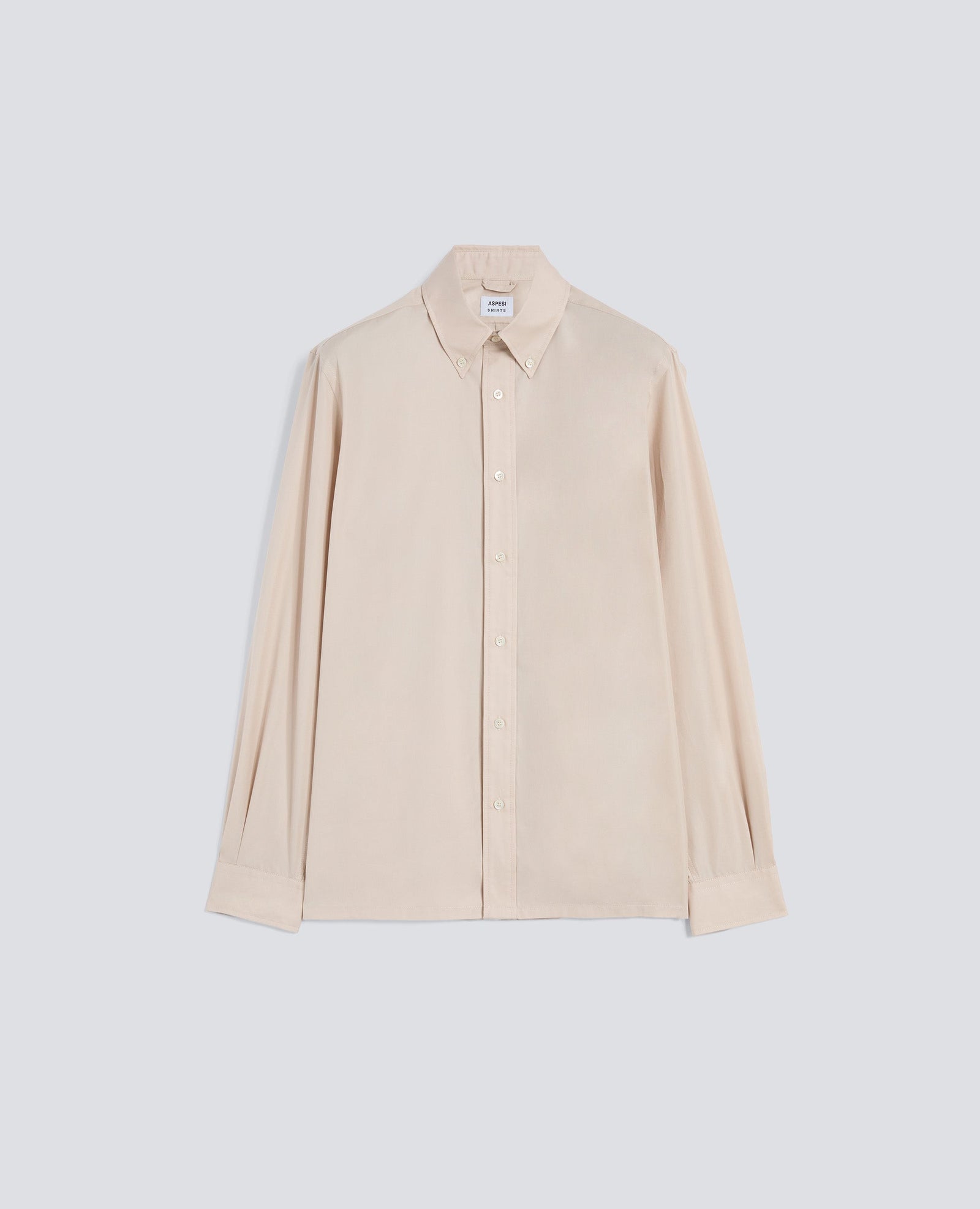 Camicia In Popeline Di Cotone Box Cut Beige