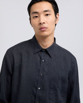 Camicia In Lino Leggero Con Taschino